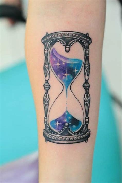 Unique Black and White Hourglass Tattoo Designs